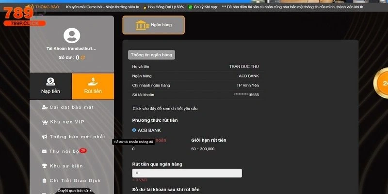 Rút Tiền 789P