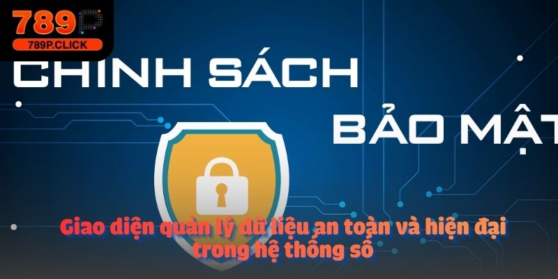 Giao diện quản lý dữ liệu an toàn và hiện đại trong hệ thống số