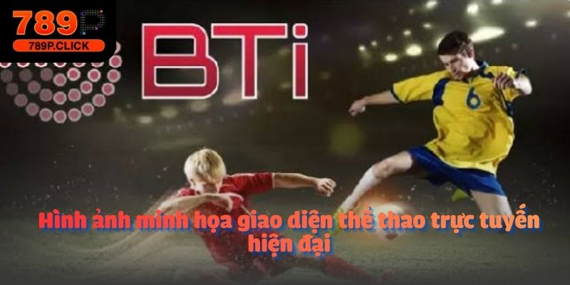 Hình ảnh minh họa giao diện thể thao trực tuyến hiện đại