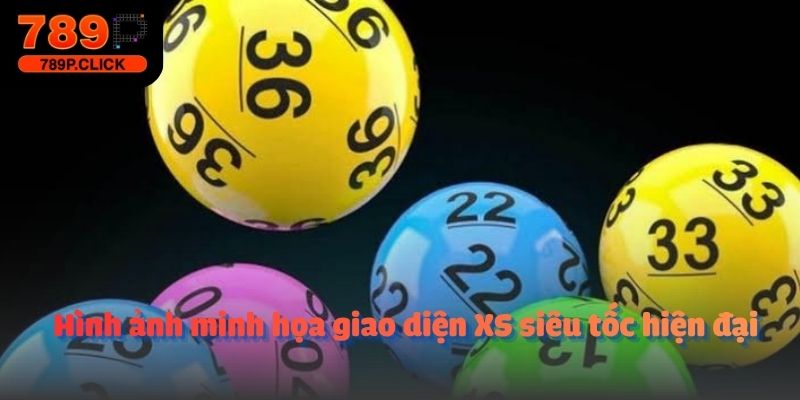 Hình ảnh minh họa giao diện XS siêu tốc hiện đại